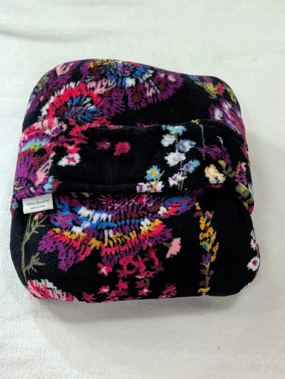 Vera Bradley Midnight Wildflower Travel Blanket